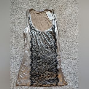 Jaquette Brand New Never Worn Xs Gold Tank With B… - image 1